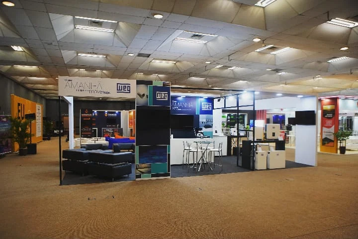 Projeto de estande executado em feira